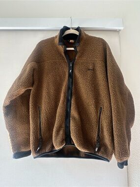 REI Brown Sherpa Fleece Zip Jacket